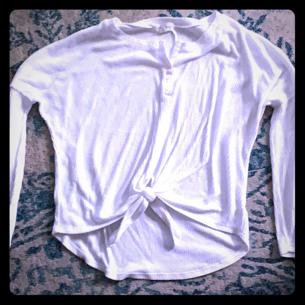 Treasure and bond ribbed Henley. MED. Nordstrom